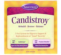 Nature's Secret, Candistroy, 2 Part System, 2 Bottles, 60 Tablets Each