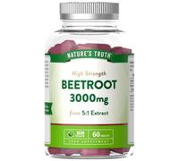 Nature's Truth Beetroot Tablets 3000mg | High Strength Beetroot Supplement | 5:1 Extract | 60 Tablets | Vegan