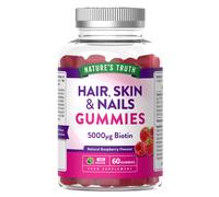 Nature's Truth Hair Skin & Nails Natural Raspberry Flavour 60 Gummies