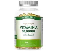 Nature's Truth Vitamin A 10,000iu - 60 Softgels - High Strength Vision Support
