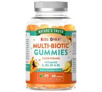 Nature's Truth Kids Biotic - 60 Vegan Gummies - 3 Live Strains - with Vitamins C, B3, B5 & B6 - Natural Orange Flavour
