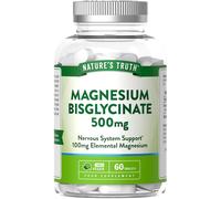 Nature's Truth Magnesium Bisglycinate 500mg - 60 Tablets in Clear | Size: Pack of 60 Nature's Truth Clear Pack of 60