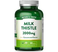 Nature's Truth Milk Thistle 2000mg - 60 Tablets in Bottle Green | Size: Pack of 60 Nature's Truth Bottle Green Pack of 60