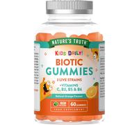Nature's Truth Multi-Biotic 3 Live Strains + Vits C, B3, B5 & B6 - 60 Gummies - Orange Flavour in Clear | Size: Pack of 60 Nature's Truth Clear Pack of 60