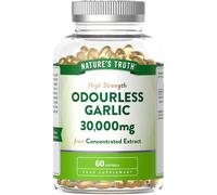 Nature's Truth Odourless Garlic 30, 000mg - 60 Softgels in Clear | Size: Pack of 60 Nature's Truth Clear Pack of 60