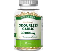 Odourless Garlic Capsules 30,000mg | 60 Softgels | High Strength Concentrated Garlic Oil Extract | Nature's Truth
