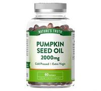 Pumpkin Seed Oil | 2000mg | High Strength Pumpkin Seed Capsules | 60 Softgels | Cold-Pressed & Extra Virgin | Nature's Truth