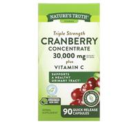 Nature's Truth, Triple Strength Cranberry Concentrate Plus Vitamin C, 30,000 mg, 90 Quick Release Capsules (15,000 mg per Capsule)