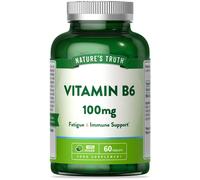 Nature's Truth Vitamin B6 100mg - 60 Tablets in Bottle Green | Size: Pack of 60 Nature's Truth Bottle Green Pack of 60