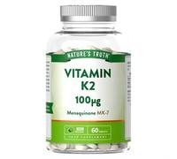 Nature's Truth Vitamin K2 MK-7 100ug | 60 Vegan Tablets | Menaquinone MK-7