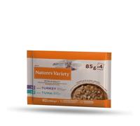 Nature's Variety Bites in Gravy Wet Food for Cats with Turkey/Tuna: (4x85g)
