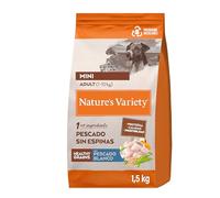 Nature's Variety Healthy Grains - Food for Mini Adult Dogs with White Fish without Thorns - 1.5 kg