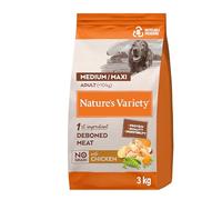 Nature's Variety No Grain Dry Food for Medium & Maxi Dogs with Chicken - 3kg