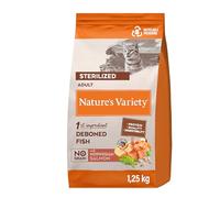 Nature's Variety No Grain Sterilized Cat Food with Norwegian Salmon - 1.25 kg