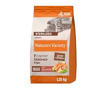 Nature's Variety Original Sterilised Cat Food with Salmon without Borders 1.25 kg
