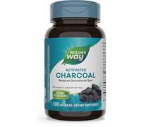 Nature's Way - Activated Charcoal High Adsorbency Certified Potency - 100 Capsules
