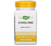 Nature's Way, Choline, 500 mg, 100 Vegan Tablets