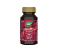 Nature's Way Nature's Sustained Focus Enhanced Focus for Nootropic Brain Health with Litanine Capsules, Natural, 60 Count