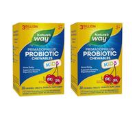 Nature's Way Primadophilus for Kids, Cherry, 30 Count Chewables (Pack of 2)