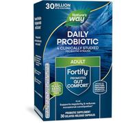 Nature's Way Primadophilus Fortify Daily Probiotic, 30 Billion Active Cultures, Acidophilus, Guaranteed Potency, Researched Strains, Delayed Release, 30 Vegetarian Capsules, Gluten-Free