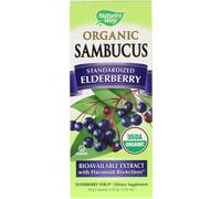 Nature's Way, Sambucus, Elderberry Syrup, Standardized, 4 fl oz (120 ml)