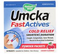 Nature's Way, Umcka, Fast Actives, Cold Relief, Cherry Flavor, 10 Powder Packets
