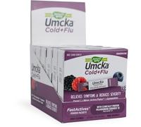 Nature's Way Umcka Fastactives, Berry Cold+Flu 10 packets per sleeve, 6 sleeves per box.