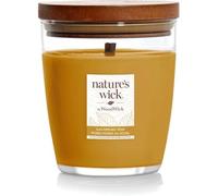 Nature's Wick Sun-Ripened Pear Scented Candle | Sophisticated Pear Fragrance with Fruity Notes & Hint of Musk | Patented Crackling Wick Like a Winter Log Fire| Medium Jar, 65 Hour Burn Time, 284g