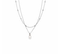 Nature's Wonder Sterling Silver Beachcomber Layered Necklace with Pearl Clogau Metallics One Size