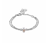 Nature's Wonder Sterling Silver Honey Bee Double-Chain Bracelet Clogau Metallics One Size