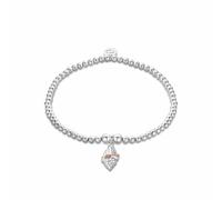 Nature's Wonder Sterling Silver Seashell Bracelet with Topaz Standard