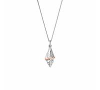 Nature's Wonder Sterling Silver Seashell Pendant with Topaz Standard