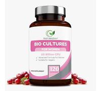 NATURES ZEST Probiotics for Women - 50 Billion CFU Probiotic Complex with Prebiotics | 120 Vegan Caps enriched with Cranberry Extract, Lactobacillus Reuteri & Rhamnosus for Gut Health & Intimate Flora