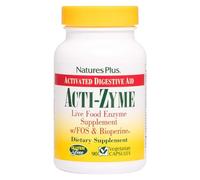 NaturesPlus ActiZyme - Digestive Enzyme Supplement with Pro & Prebiotics, Bromelain, Lactase, Legumase, Proteolitic Enzymes - Gluten Free, Vegan - 90 Capsules