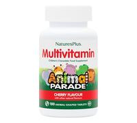 NaturesPlus Animal Parade Children's Multivitamin Cherry Flavour - Plant Based Chewable Multivitamin for Kids - Gluten Free, Vegan - 180 Chewable Tablets