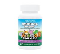 NaturesPlus Animal Parade Kids Immune Booster Chewable Tablets - Vitamin C, Zinc, Vitamin D, A, Herbs for Immune Support - Gluten Free, Vegan - 90 Tablets