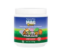 NaturesPlus Animal Parade MagKidz Children’s Magnesium Supplement - Natural Cherry Flavour, Teeth, Bones and Muscle Support for Children's Health - Gluten Free, Vegan - 171 g Powder