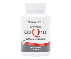 NaturesPlus Beyond CoQ10 200 mg Ubiquinol - Naturally Fermented, Active, High Strength Coenzyme Q10 Supplement - Enhanced Absorption, Fast Action - 30 Softgel