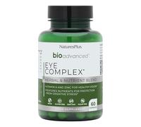 NaturesPlus Bio Advanced Eye Complex Supplement - Vision, Tired and Dry Eyes, UV Blue Lights Support - Lutein, Vitamin A, C, E, Zinc, Botanicals - Vegan, Gluten Free - 60 Capsules
