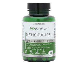 NaturesPlus BioAdvanced Menopause - Menopause Supplement for Women Balance - D3, Magnesium, B6, Sea Buckthorn, Ashwagandha, Maca, Sage, Dong Quai - Gluten Free, SOYA Free, Vegan - 60 Capsules