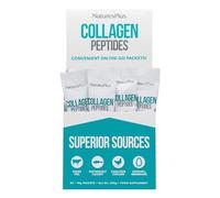 NaturesPlus Collagen Peptides Powder Single Sachets - Ethically Sourced, 6 Types Hydrolysed Collagen Supplement with Vitamin C - Cartilage, Skin Support - Gluten Free - Pack of 20 Sachets