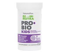 NaturesPlus GI Nutra Pro Bio Kids Chewable Tablets - 7 Billion Live Cultures, 16 Strains, L. Acidophilus & B. Longum, Prebiotic Fibre Complex - Vegan, Gluten-Free, Berry Flavour - 30 Tablets
