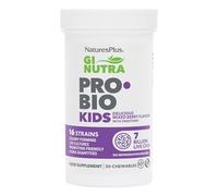 NaturesPlus GI NUTRA Pro Bio Kids Chewable Tablets - 7 Billion Probiotics with 16 Live Strains, L Acidophilus, B. Longum and Prebiotics Fibre Complex - Vegan, Gluten Free, Berry Flavour - 30 Tablets