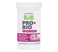 NaturesPlus GI Nutra Pro Bio Women - Live Bacteria Supplement, 60 Billion CFU, 18 Strains, with Cranberry & Prebiotic Fibre - Vegan, Gluten-Free, One a Day - 30 Capsules