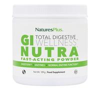 NaturesPlus GI Nutra Total Digestive Wellness Powder - Enzyme Supplement with Live Bacteria, Prebiotics, Glutamine, Calcium for Gut & Digestion - Vegan, Gluten-Free - 189 g