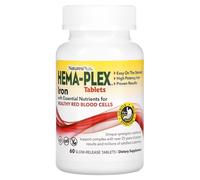 NaturesPlus, Hema-Plex, Iron with Essential Nutrients for Healthy Red Blood Cells , 60 Slow-Release Tablets