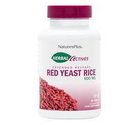 NaturesPlus Herbal Actives Red Yeast Rice Tablets - 600 mg Extended Release, One a Day Herbal Supplement - Vegan, Gluten Free - 60 Tablets