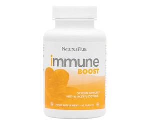 NaturesPlus Immune Boost - Complete Antioxidant Blend of Vitamin A, C, D, Zinc, Selenium, and More - Immune and Collagen Support- Vegetarian, Gluten Free - 60 Tablets