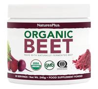 NaturesPlus Organic Beet Powder - Fermented and Non Fermented Beet Powder Rich in Naturally Occurring Nitrates - Organic, Gluten Free, Vegan - 30 Servings, 240g