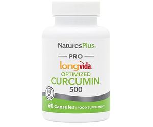 NaturesPlus PRO Optimized Curcumin Longvida 500 mg Capsules - Superior Absorption Turmeric Extract Supplement - One a Day, Vegan, Gluten Free - 60 Capsules